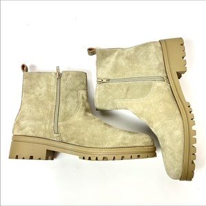 Lucky Brand Hazel Tan Chunky Lug Sole‎ Boot